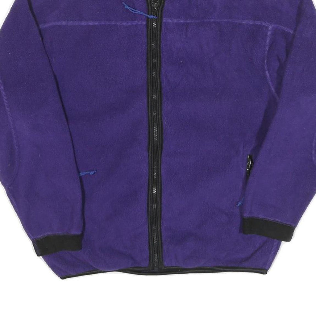 REI Womens Purple Jacket S Polyester Blend Fleece Zip Outdoor Lightweight Warm