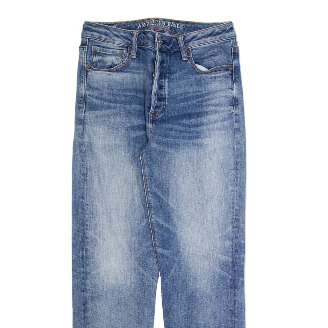 AMERICAN EAGLE Womens Jeans Blue Slim Tapered Stone Wash W28 L27