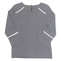 Womens Top Black Long Sleeve Check M
