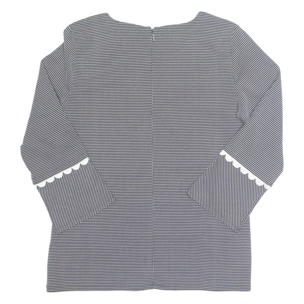 Womens Top Black Long Sleeve Check M