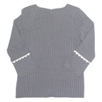 Womens Top Black Long Sleeve Check M