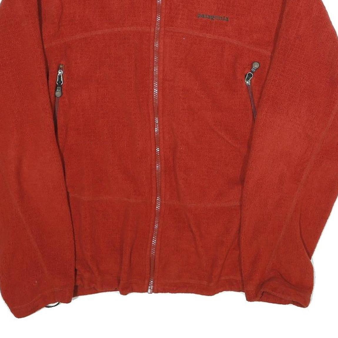 PATAGONIA Mens Red Outdoor Zip Jacket L Polyester Comfortable Warm