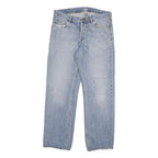 CARHARTT Mens Regular Fit Light Blue Denim Jeans W33 L29 Button Closure