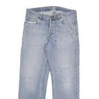 CARHARTT Mens Regular Fit Light Blue Denim Jeans W33 L29 Button Closure