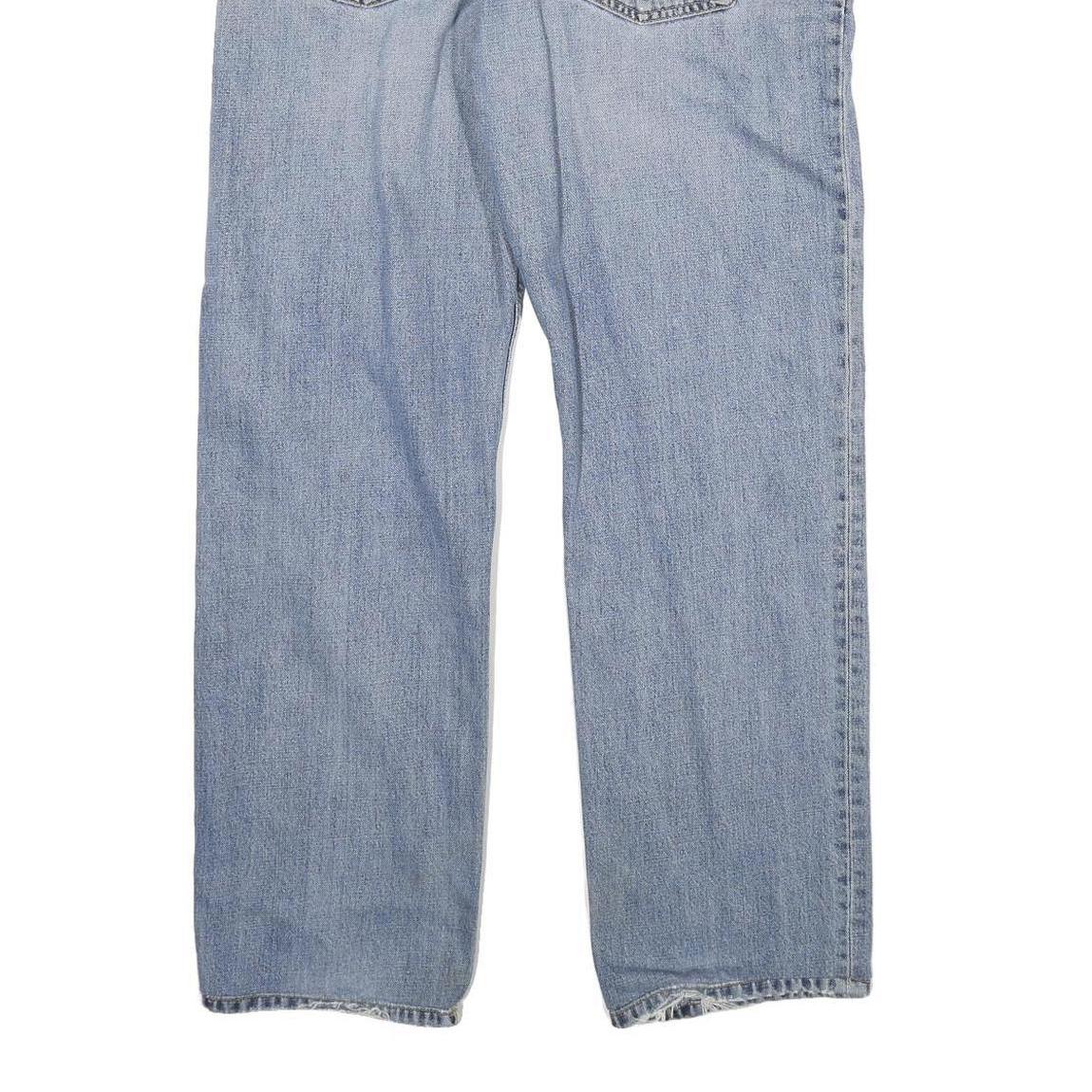 CARHARTT Mens Regular Fit Light Blue Denim Jeans W33 L29 Button Closure