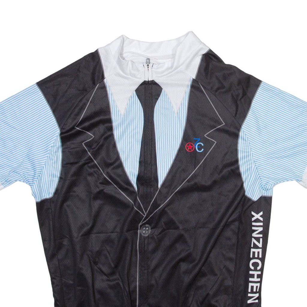 Full Zip Mens Jersey Black XL