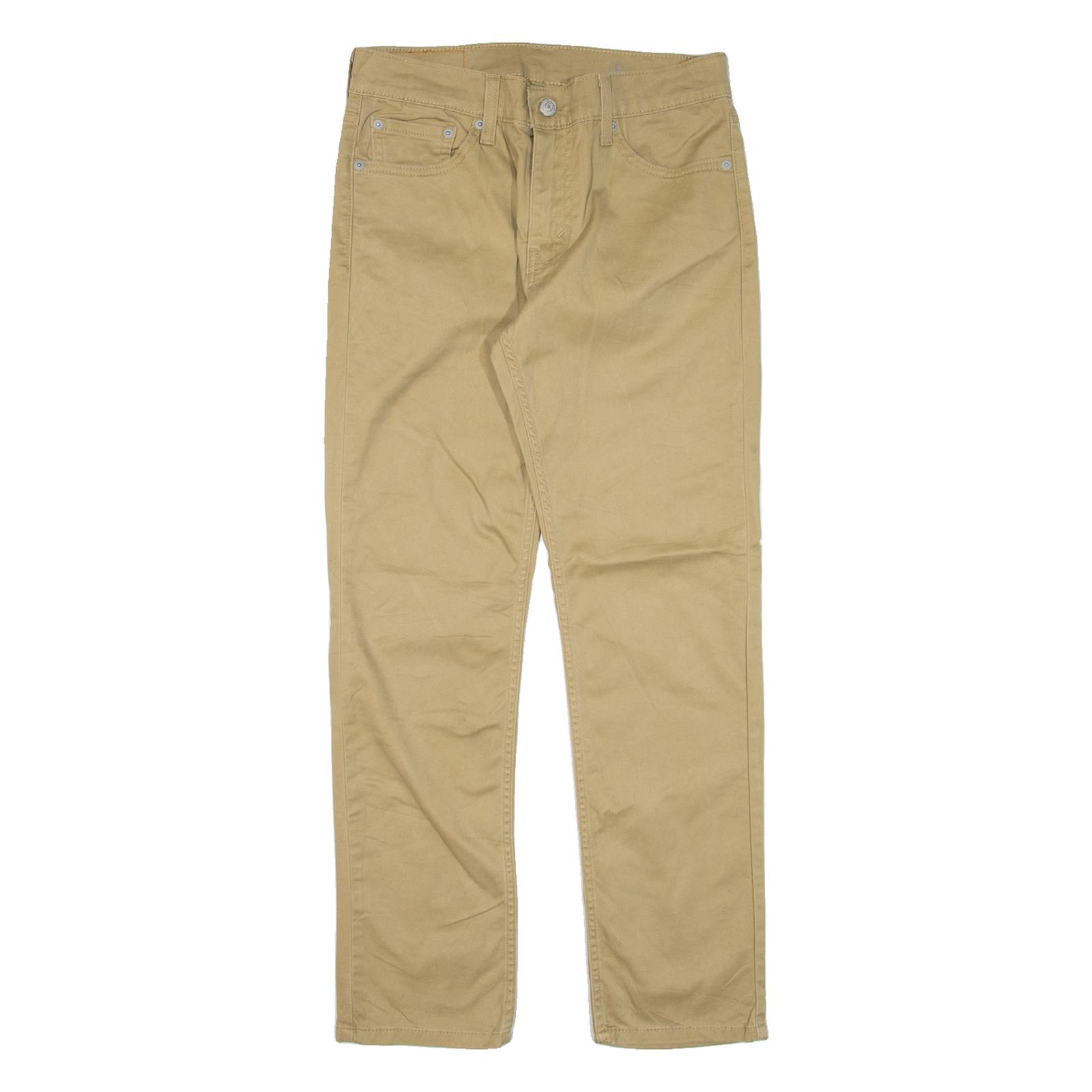 LEVI'S 511 Mens Trousers Beige Slim Straight W30 L27