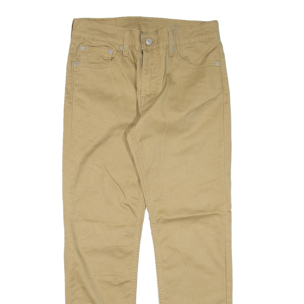 LEVI'S 511 Mens Trousers Beige Slim Straight W30 L27