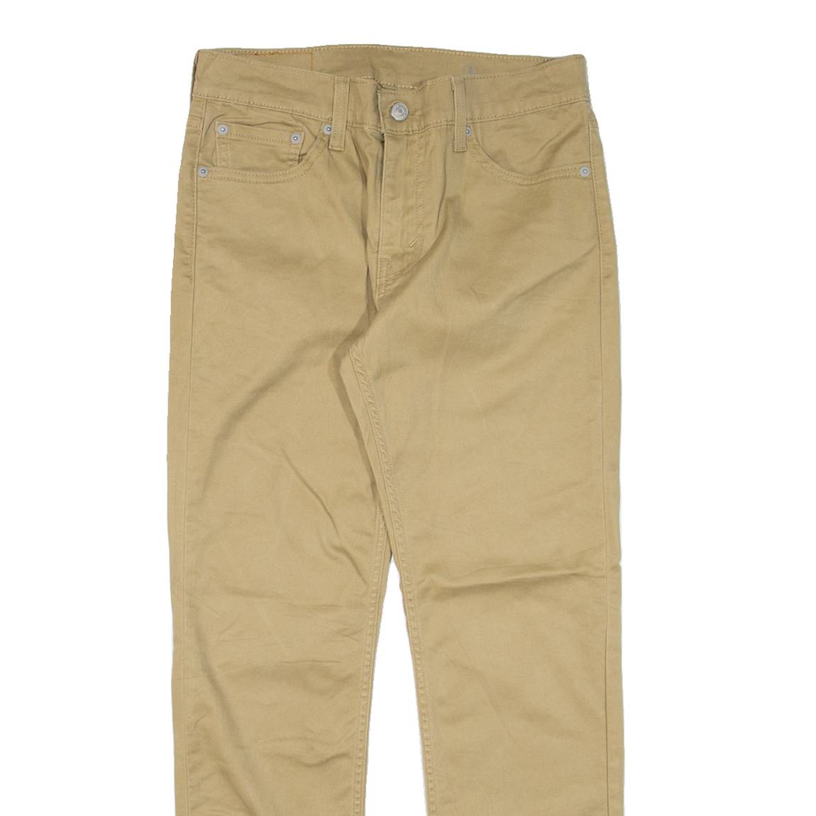 LEVI'S 511 Mens Trousers Beige Slim Straight W30 L27