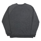 CHAMPION Mens Grey NYU Violets Crew Neck L Cotton Blend Sweatshirt