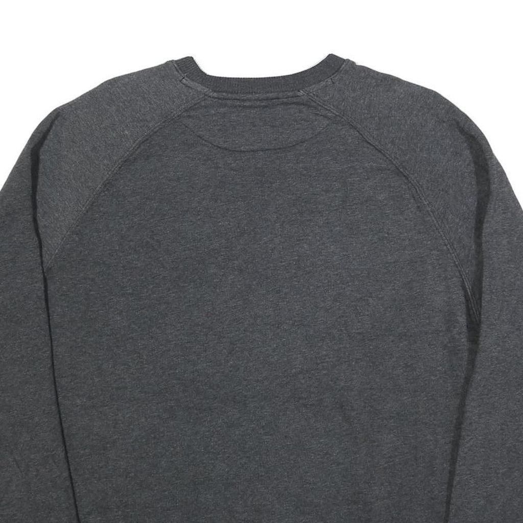 CHAMPION Mens Grey NYU Violets Crew Neck L Cotton Blend Sweatshirt