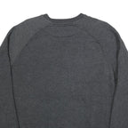 CHAMPION Mens Grey NYU Violets Crew Neck L Cotton Blend Sweatshirt