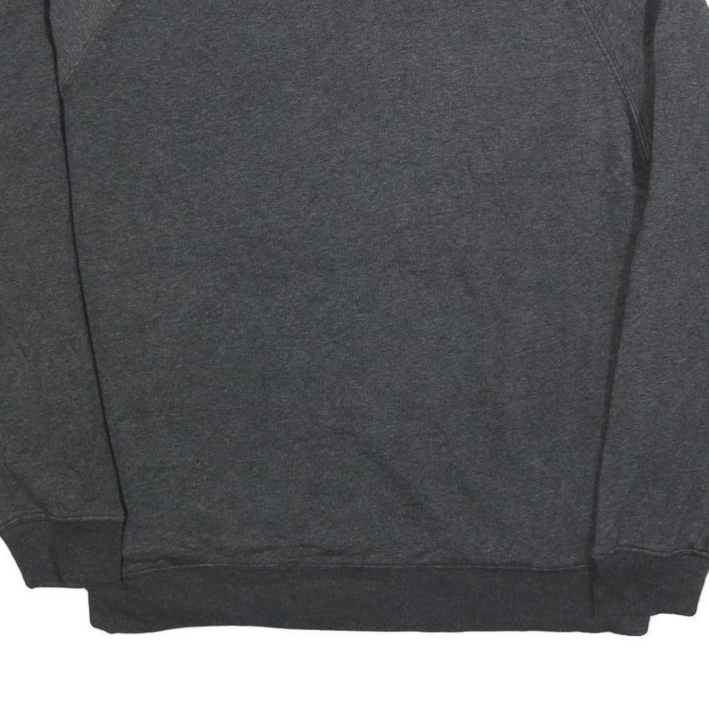 CHAMPION Mens Grey NYU Violets Crew Neck L Cotton Blend Sweatshirt