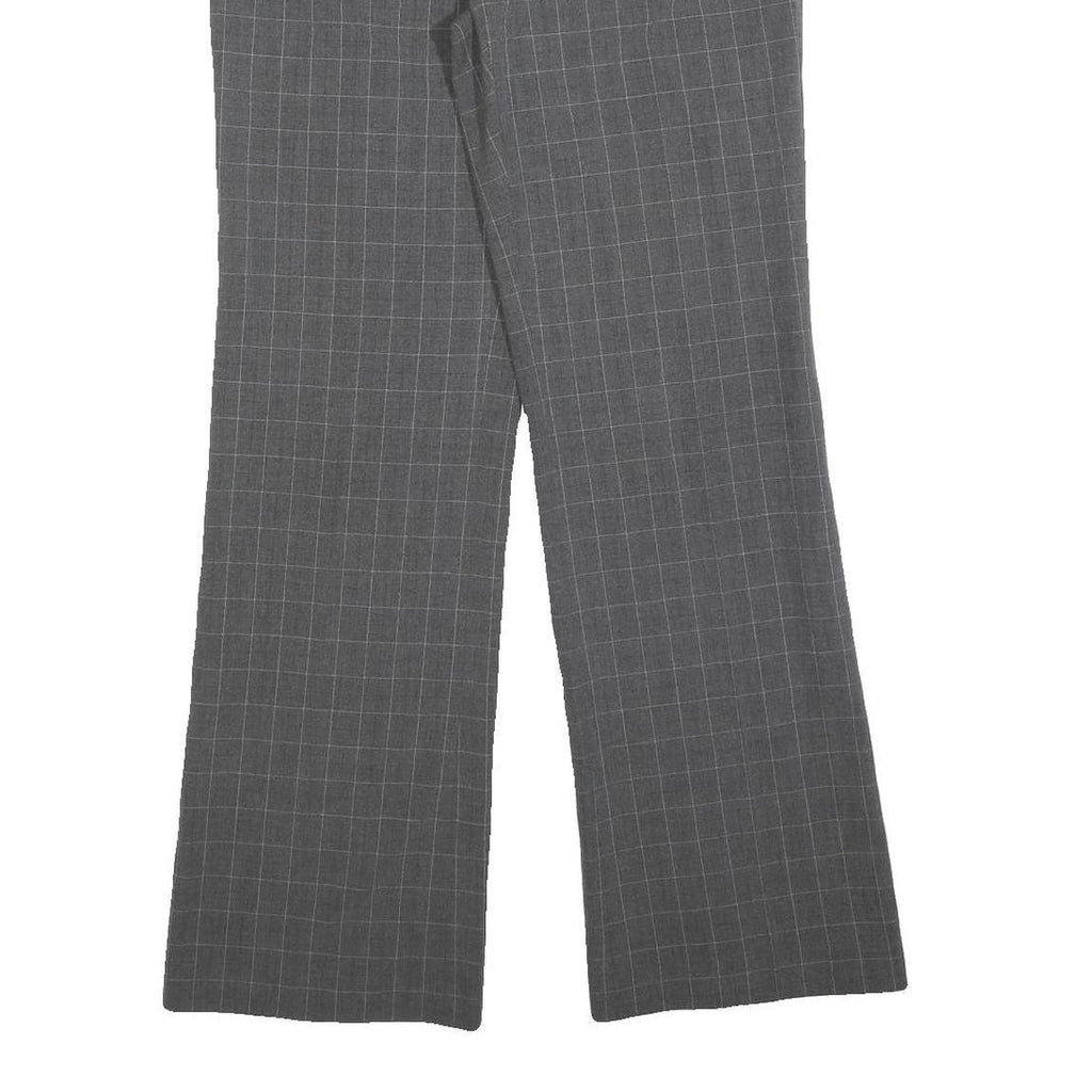 MICHAEL KORS Womens Polyester Blend Grey Regular Straight Trousers W30 L32