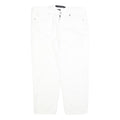CALVIN KLEIN JEANS Womens Slim White Denim W34 L26 Zip Slim Fit Skinny Jeans