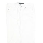 CALVIN KLEIN JEANS Womens Slim White Denim W34 L26 Zip Slim Fit Skinny Jeans
