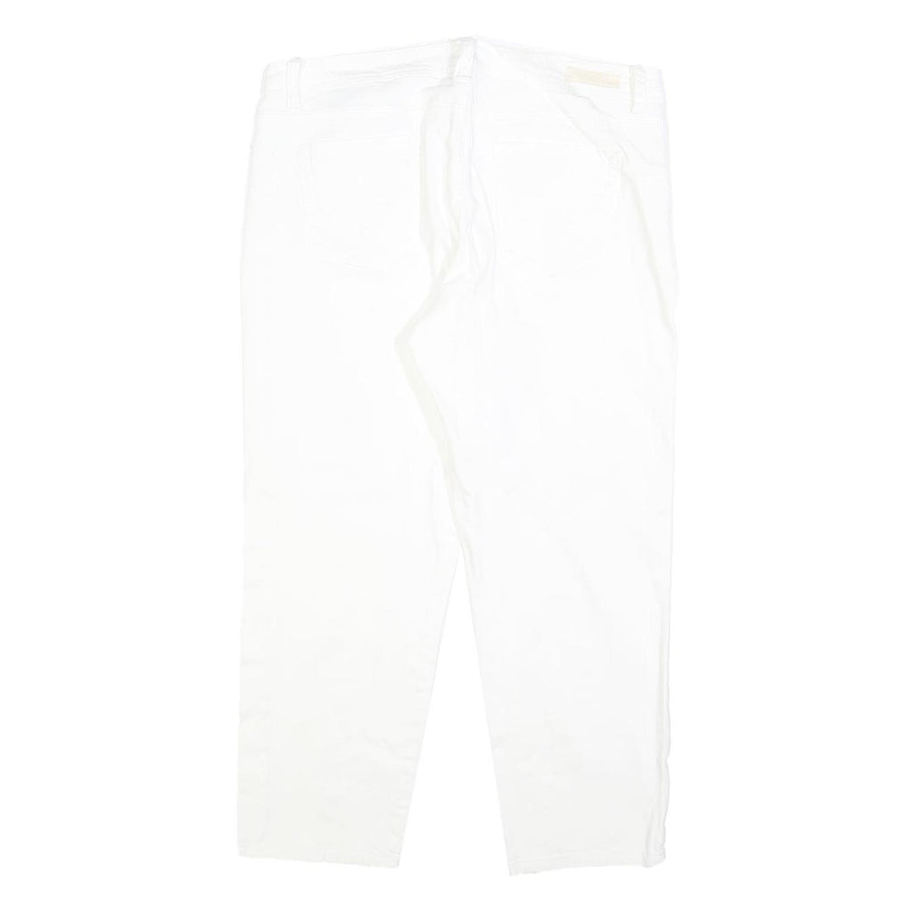 CALVIN KLEIN JEANS Womens Slim White Denim W34 L26 Zip Slim Fit Skinny Jeans