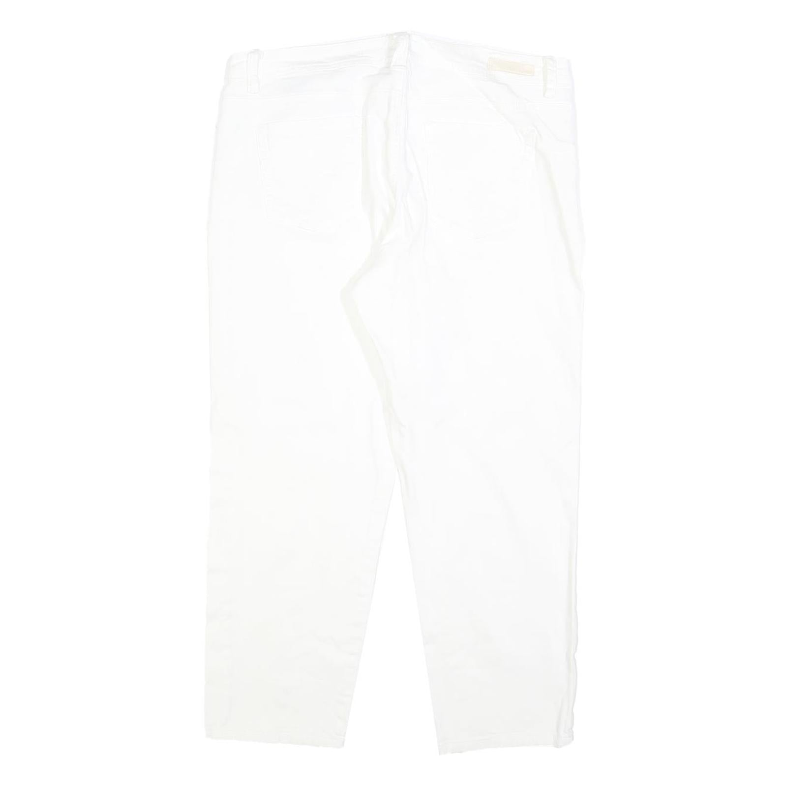 CALVIN KLEIN JEANS Womens Slim White Denim W34 L26 Zip Slim Fit Skinny Jeans