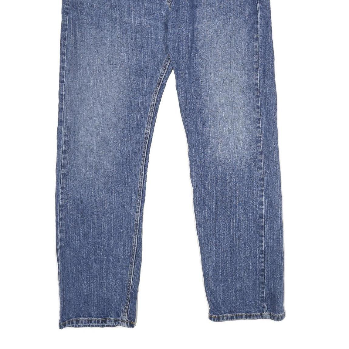 LEVI'S 505 Mens Jeans Blue Regular Straight Denim Medium W40 L30 Classic Fit Zip