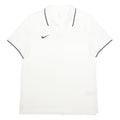 NIKE Mens White Black Trim Cotton Polo Shirt XL Classic Fit Sportswear