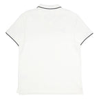 NIKE Mens White Black Trim Cotton Polo Shirt XL Classic Fit Sportswear