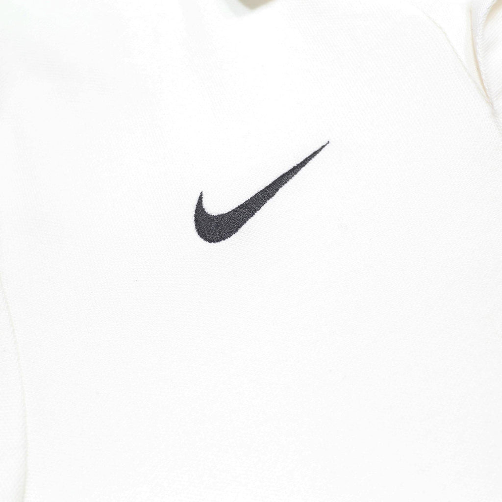 NIKE Mens White Black Trim Cotton Polo Shirt XL Classic Fit Sportswear