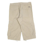 MARLBORO Mens Shorts Beige Cargo M W31 Utility Pockets Cotton Blend