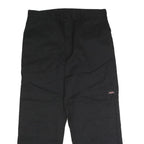 DICKIES Mens Polyester Blend Black Regular Straight Trousers W36 L29 Workwear