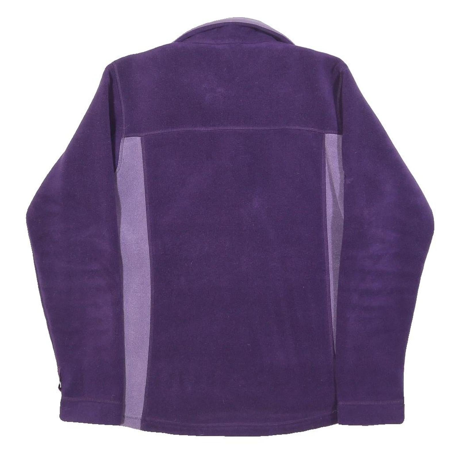 BERGHAUS Womens Purple & Lavender Fleece Jacket M Polyester Zip Outdoor Casual