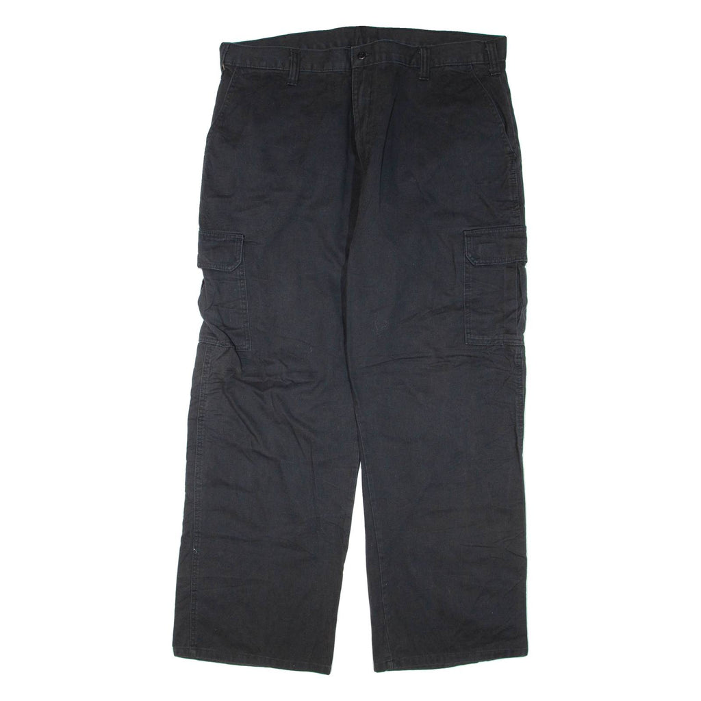 DICKIES Cargo Mens Trousers Black Regular Straight W38 L32