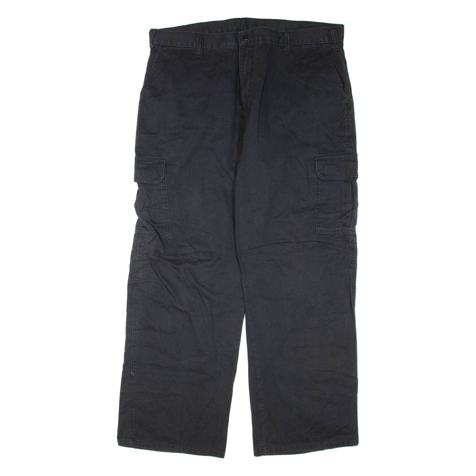 DICKIES Cargo Mens Trousers Black Regular Straight W38 L32