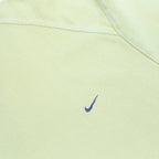 NIKE Mens Yellow Polo Shirt XL Cotton Blend Short Sleeve Zip Collar