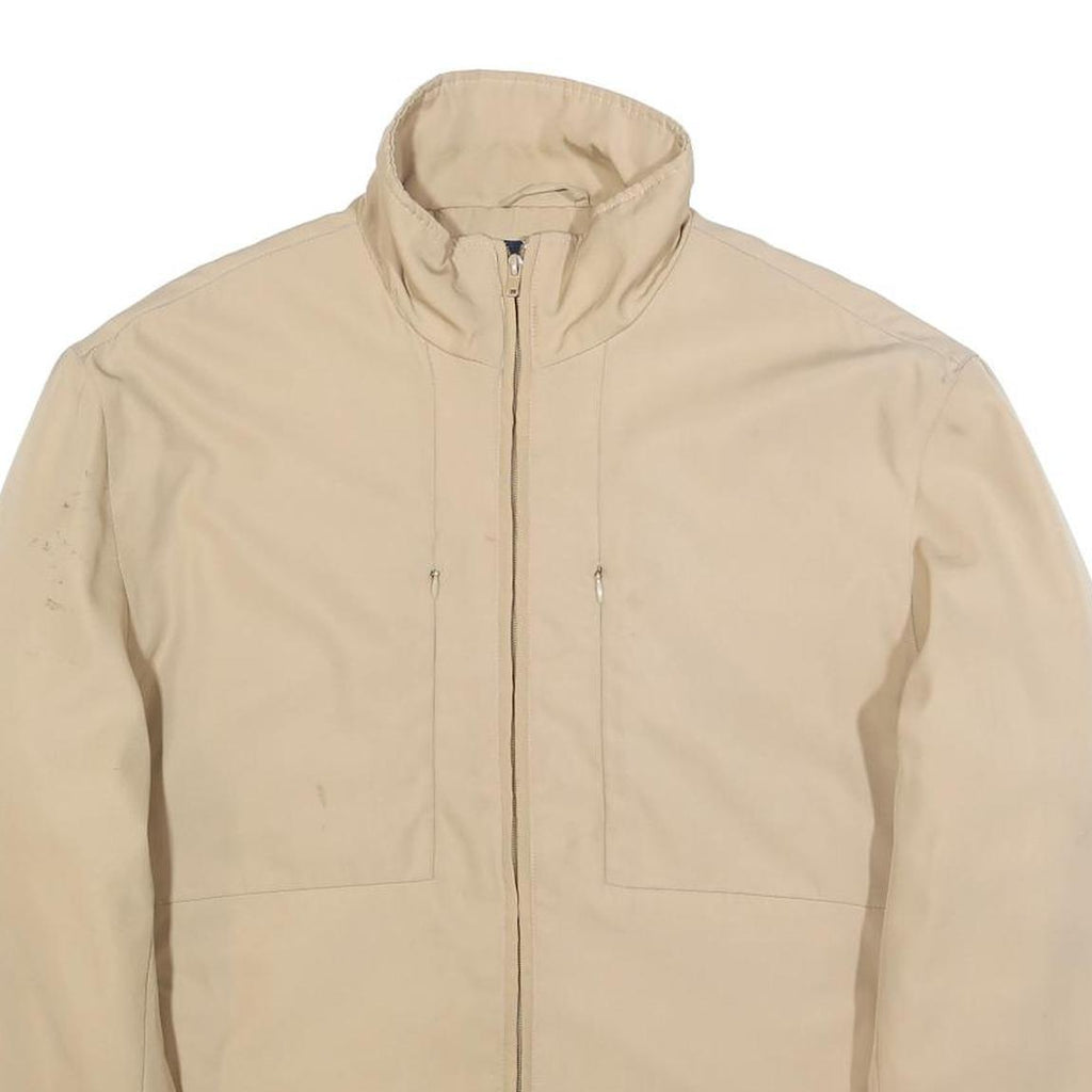 PAUL & SHARK Mens Beige Jacket M Polyester Blend Plain Zip Casual Outerwear