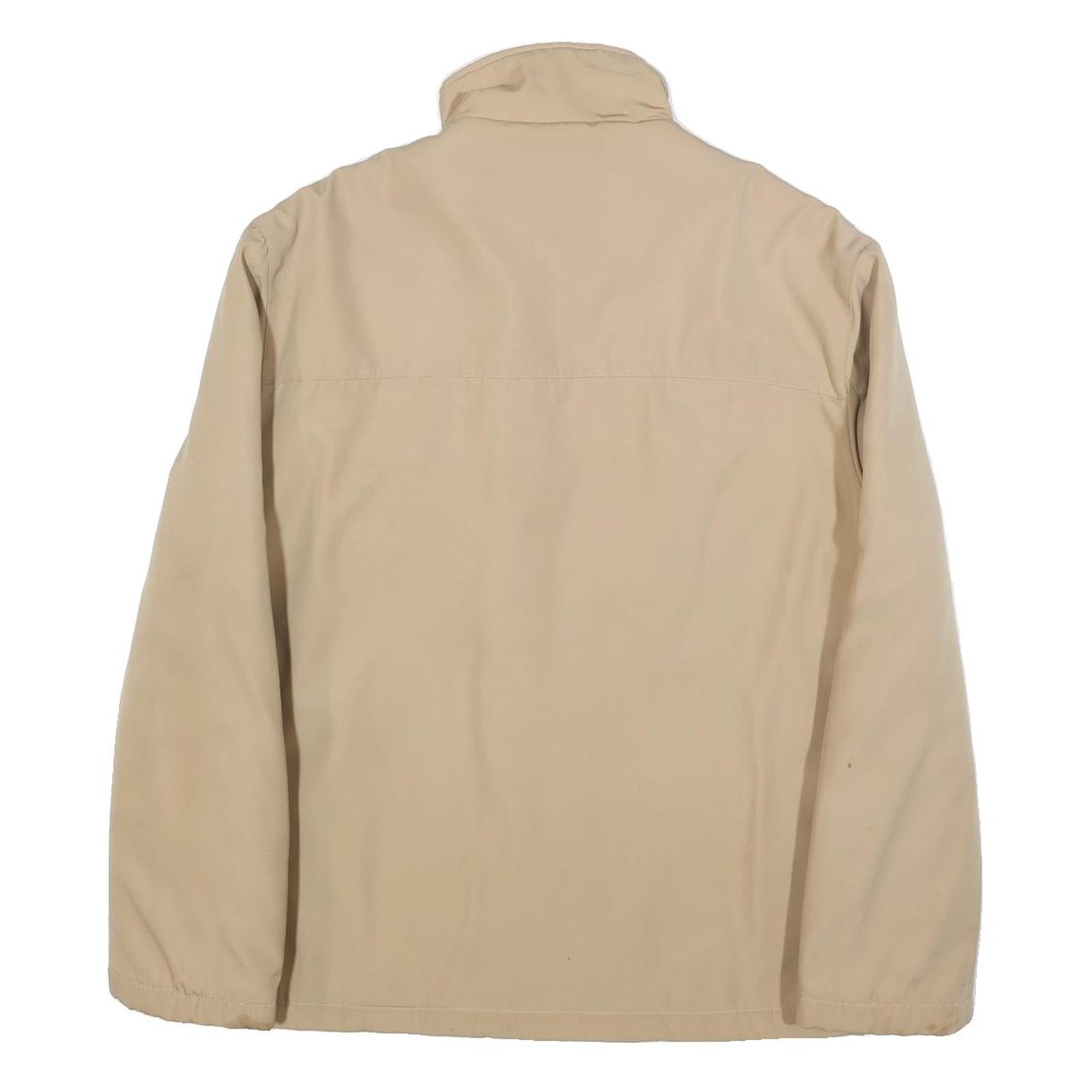 PAUL & SHARK Mens Beige Jacket M Polyester Blend Plain Zip Casual Outerwear