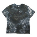 ADIDAS ORIGINALS Mens Black & White Tie Dye Graphic T-Shirt L Short Sleeve Crew