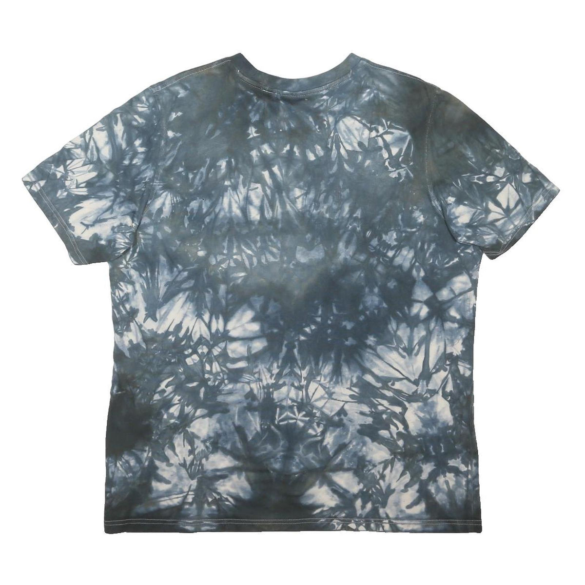 ADIDAS ORIGINALS Mens Black & White Tie Dye Graphic T-Shirt L Short Sleeve Crew