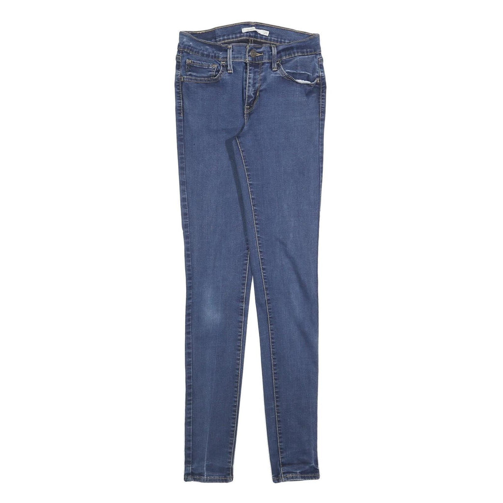 LEVI'S 710 Womens Jeans Blue Slim Skinny Denim W28 L32 Stretch Cotton Blend