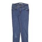 LEVI'S 710 Womens Jeans Blue Slim Skinny Denim W28 L32 Stretch Cotton Blend