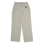 CARHARTT Mens Cotton Beige Regular Straight Trousers W26 L29 Workwear Casual