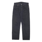 LEVI'S 501 Mens Jeans Black Regular Straight Denim W30 L28 Classic Button Fly