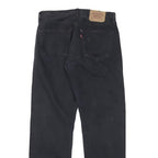 LEVI'S 501 Mens Jeans Black Regular Straight Denim W30 L28 Classic Button Fly