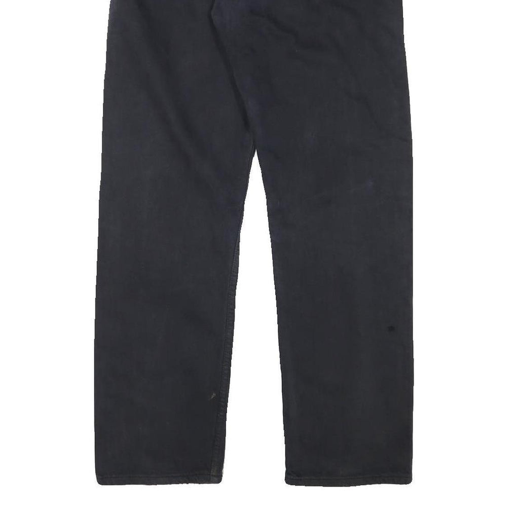 LEVI'S 501 Mens Jeans Black Regular Straight Denim W30 L28 Classic Button Fly