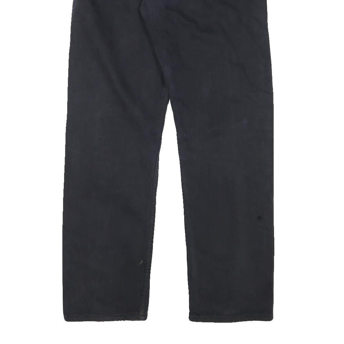 LEVI'S 501 Mens Jeans Black Regular Straight Denim W30 L28 Classic Button Fly