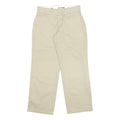 DICKIES Womens Regular Fit Beige Cotton Blend Trousers W28 L28 Casual Work Wear