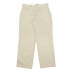 DICKIES Womens Regular Fit Beige Cotton Blend Trousers W28 L28 Casual Work Wear