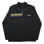 ADIDAS Mens Black 1/4 Zip XL Sweatshirt Polyester Athletic Top
