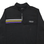 ADIDAS Mens Black 1/4 Zip XL Sweatshirt Polyester Athletic Top
