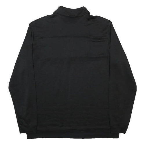ADIDAS Mens Black 1/4 Zip XL Sweatshirt Polyester Athletic Top