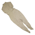 CATHERINE MALANDRINO Womens Beige Playsuit M Sleeveless V-Neck Waist Tie Relaxed