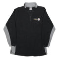 NFL Mens Black & Grey Pittsburgh Steelers Zip Up Fleece Jacket L Polyester